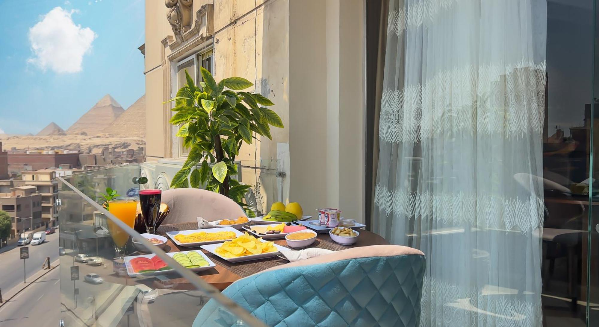 Imperial Pyramids Heights View Bed and Breakfast Nazlet el-Sîsi Eksteriør billede