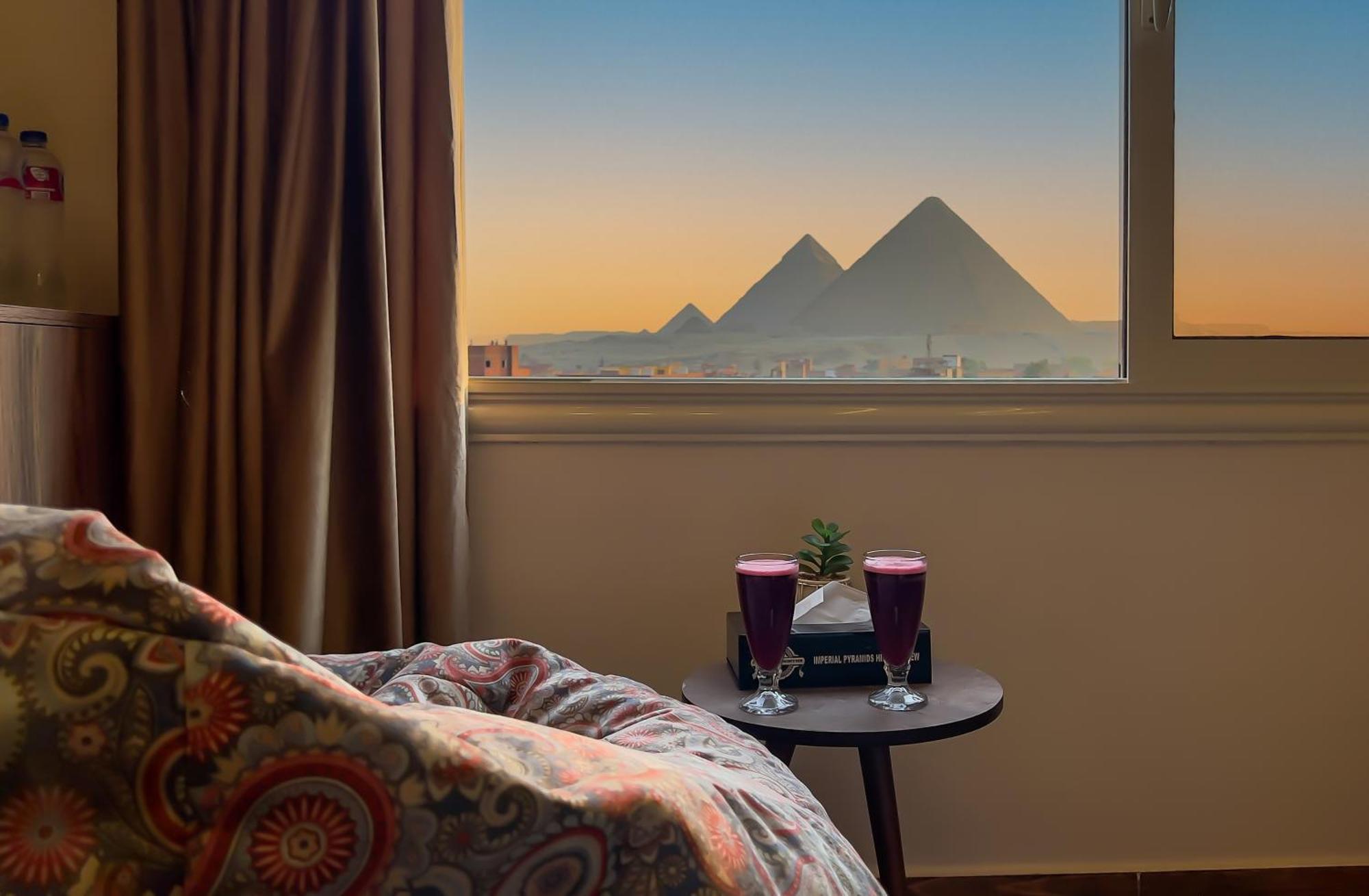 Imperial Pyramids Heights View Bed and Breakfast Nazlet el-Sîsi Eksteriør billede